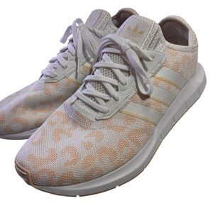 adidas Swift Run X W Leopard Halo Ivory White Women's Sneakers Size 11